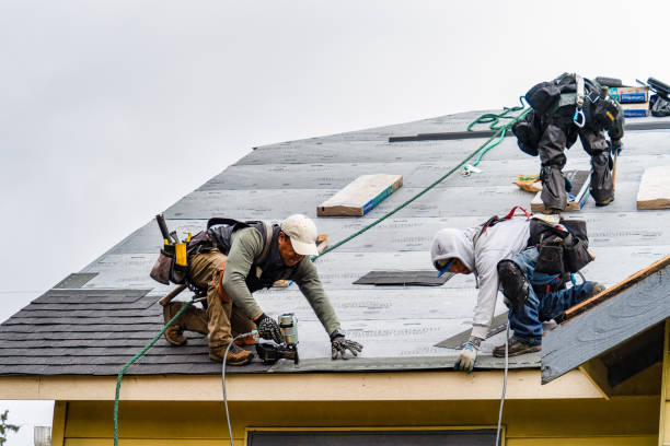 Professional Gutter Installation technician working in Joshua, TX